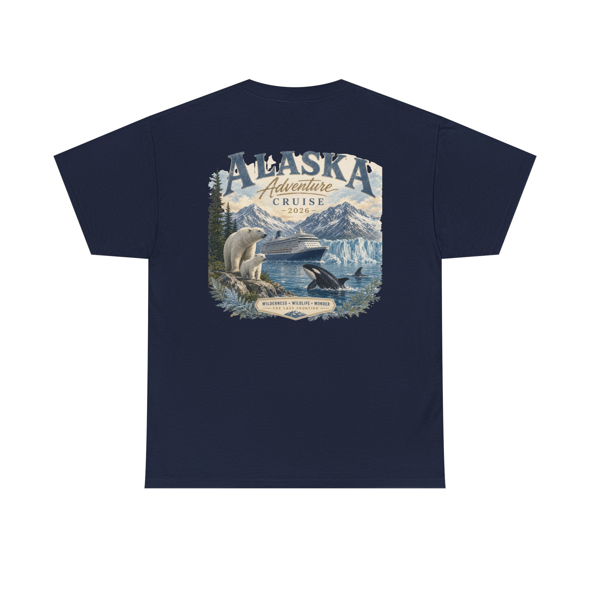 Alaska Adventure Cruise T-Shirt — Polar Bears, Orca & Glacier Graphic Tee