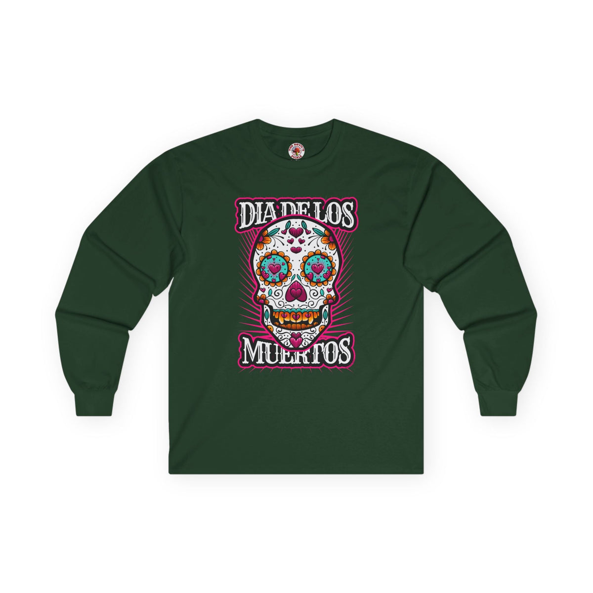 Dia De Los Muertos Skull Long Sleeve Tee