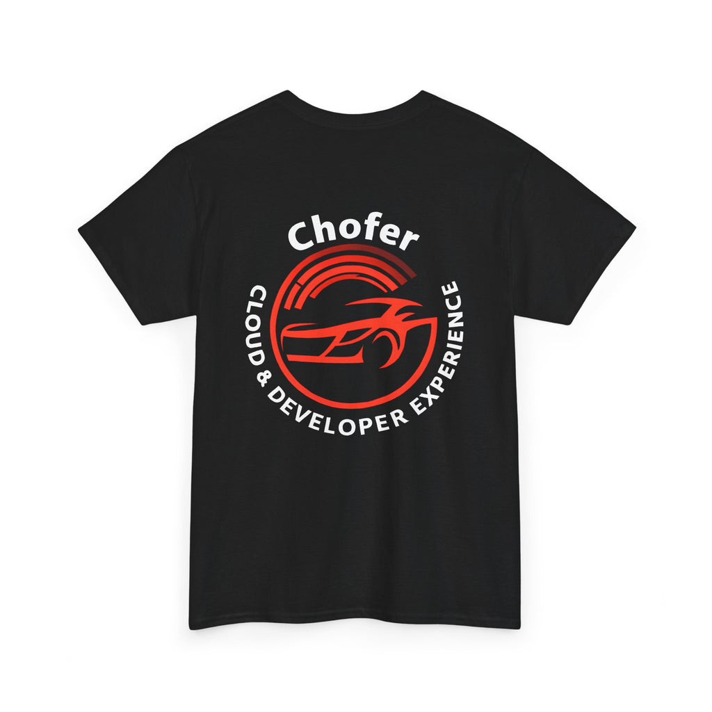 Chofer Logo Tee — Sunset Speed Graphic T‑Shirt