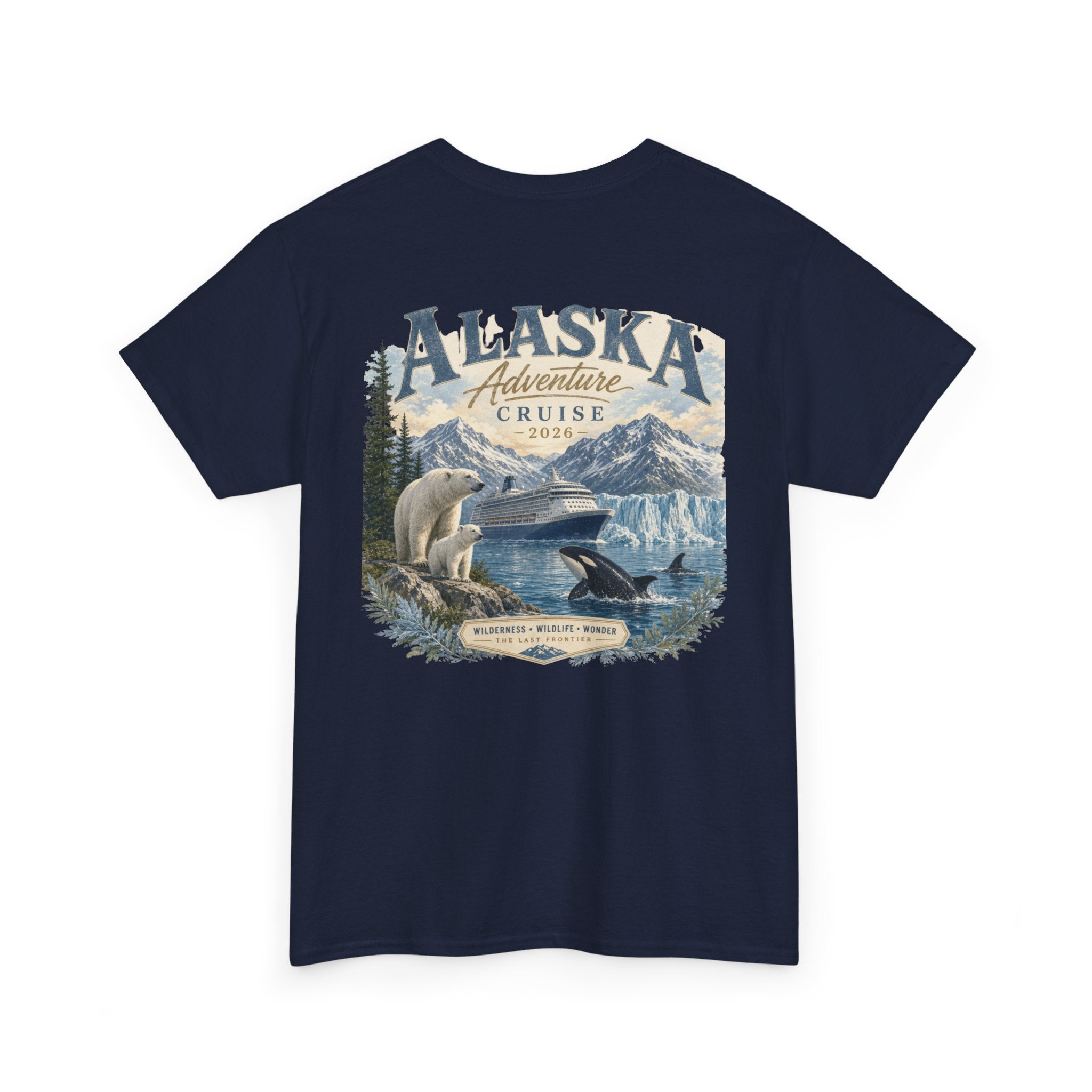 Alaska Adventure Cruise T-Shirt — Polar Bears, Orca & Glacier Graphic Tee