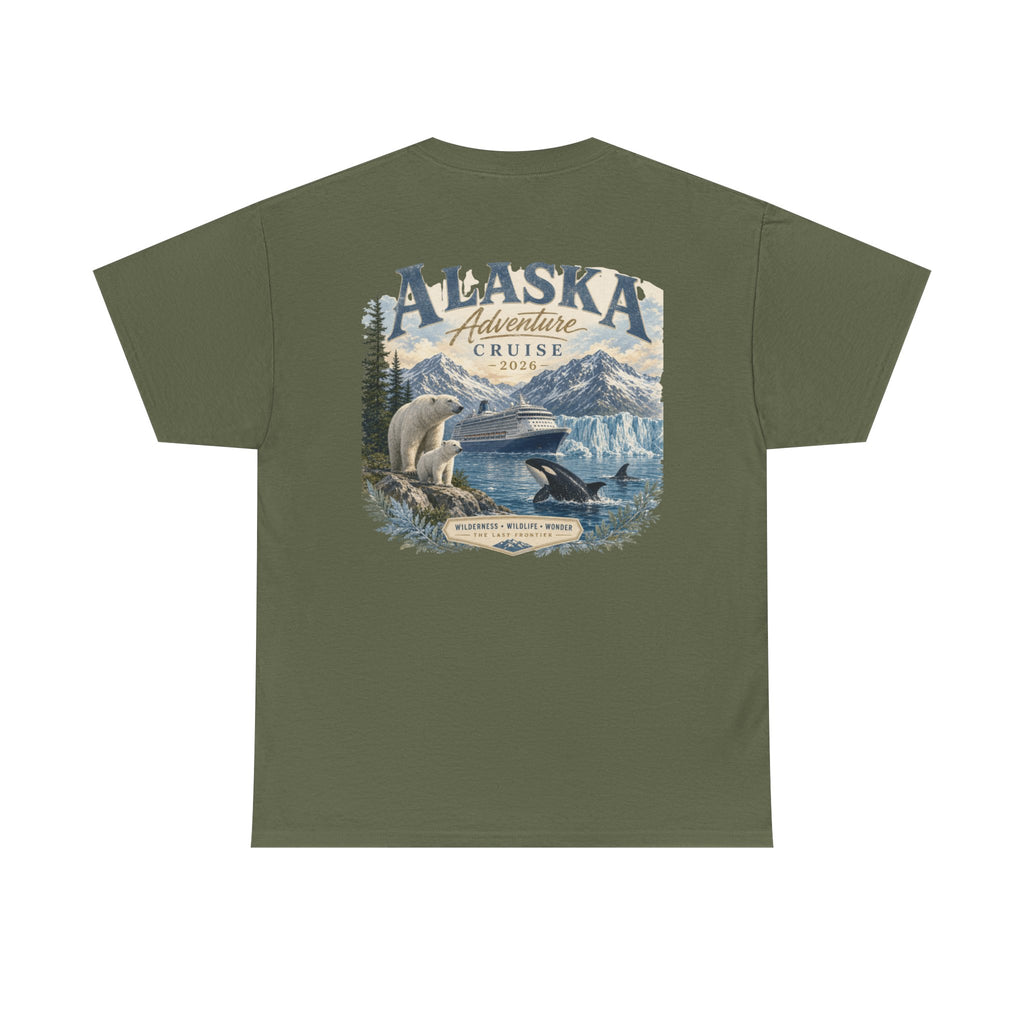 Alaska Adventure Cruise T-Shirt — Polar Bears, Orca & Glacier Graphic Tee