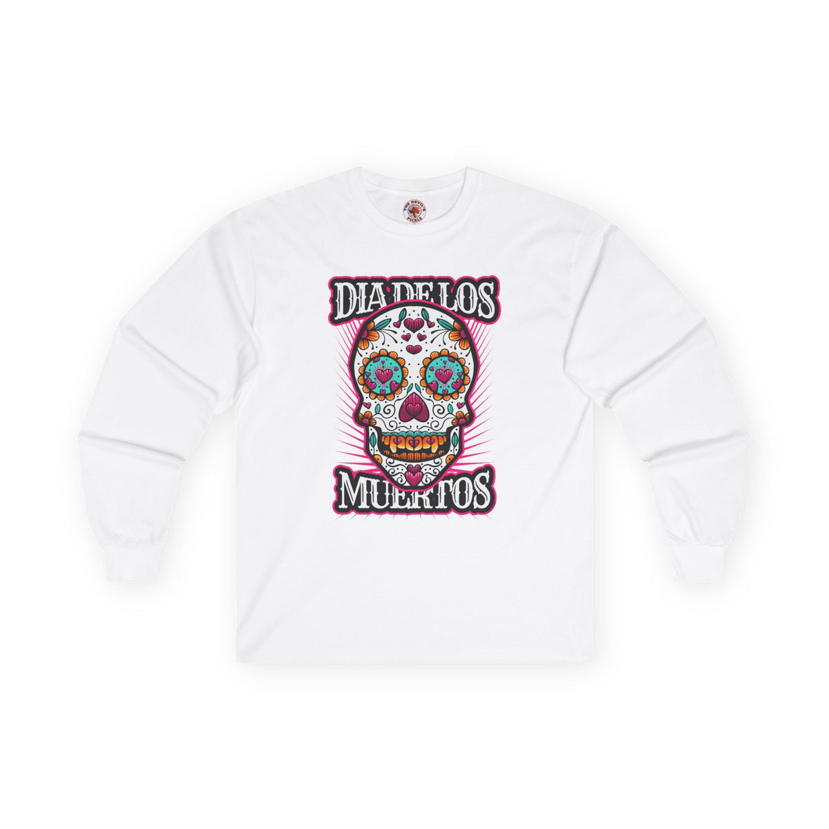 Dia De Los Muertos Skull Long Sleeve Tee
