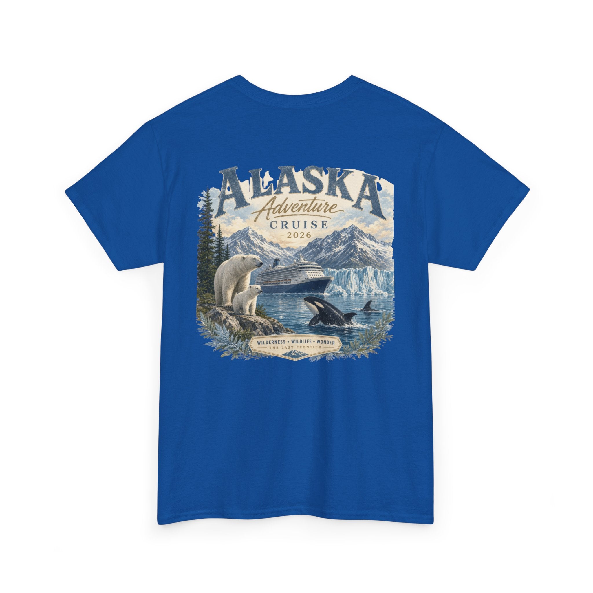 Alaska Adventure Cruise T-Shirt — Polar Bears, Orca & Glacier Graphic Tee