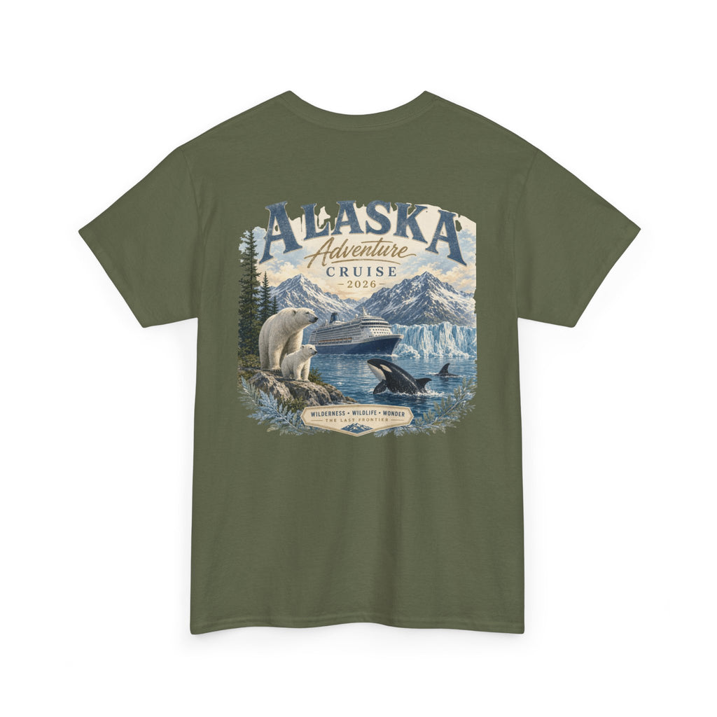 Alaska Adventure Cruise T-Shirt — Polar Bears, Orca & Glacier Graphic Tee