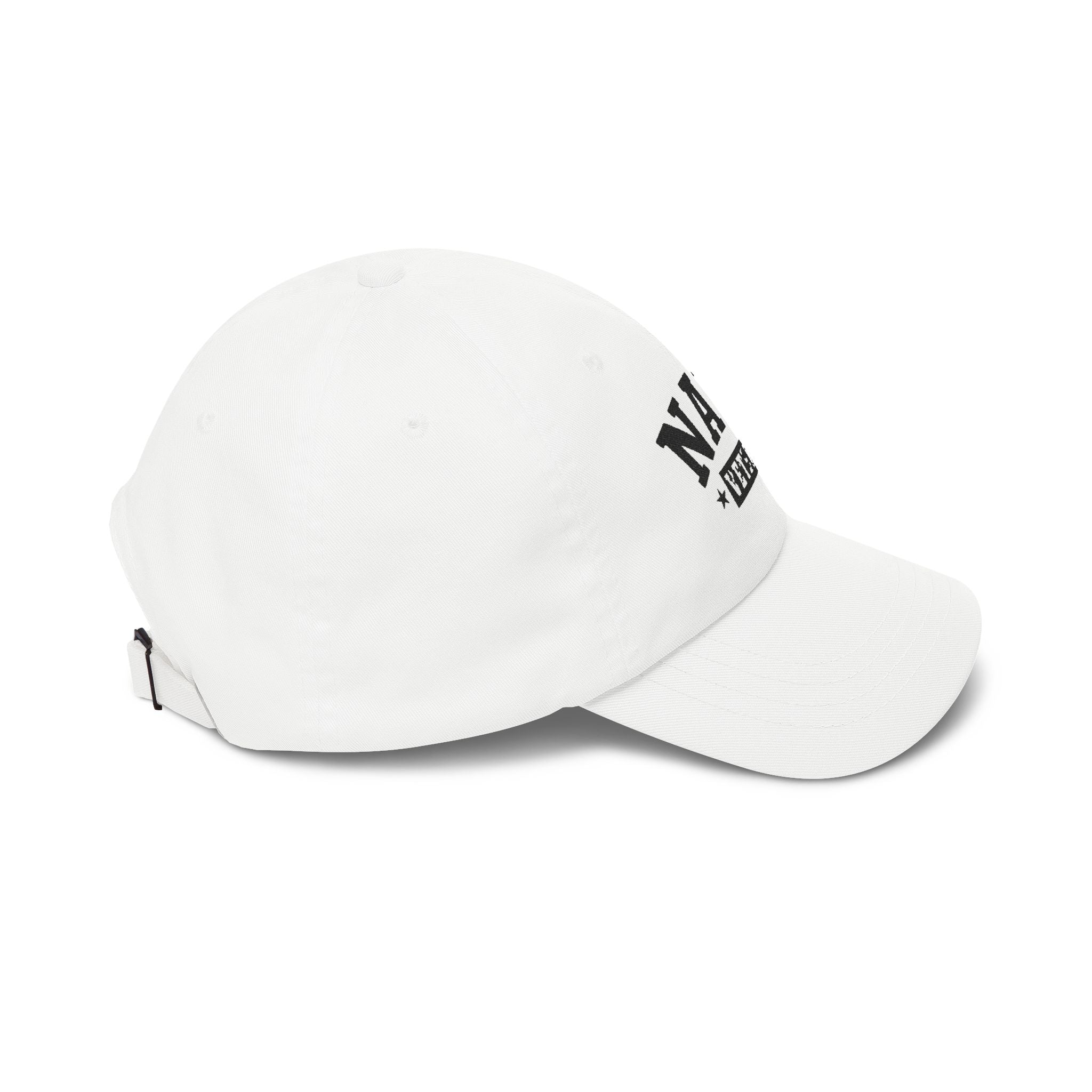 Navy Veteran Classic Dad Cap (White)