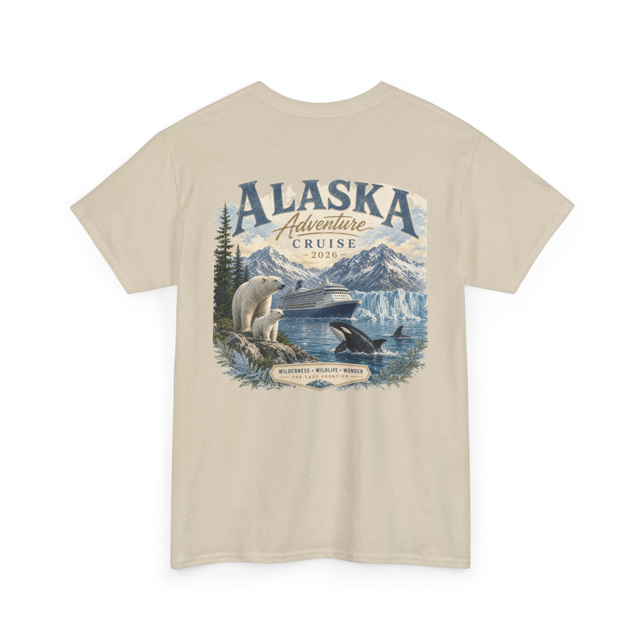 Alaska Adventure Cruise T-Shirt — Polar Bears, Orca & Glacier Graphic Tee