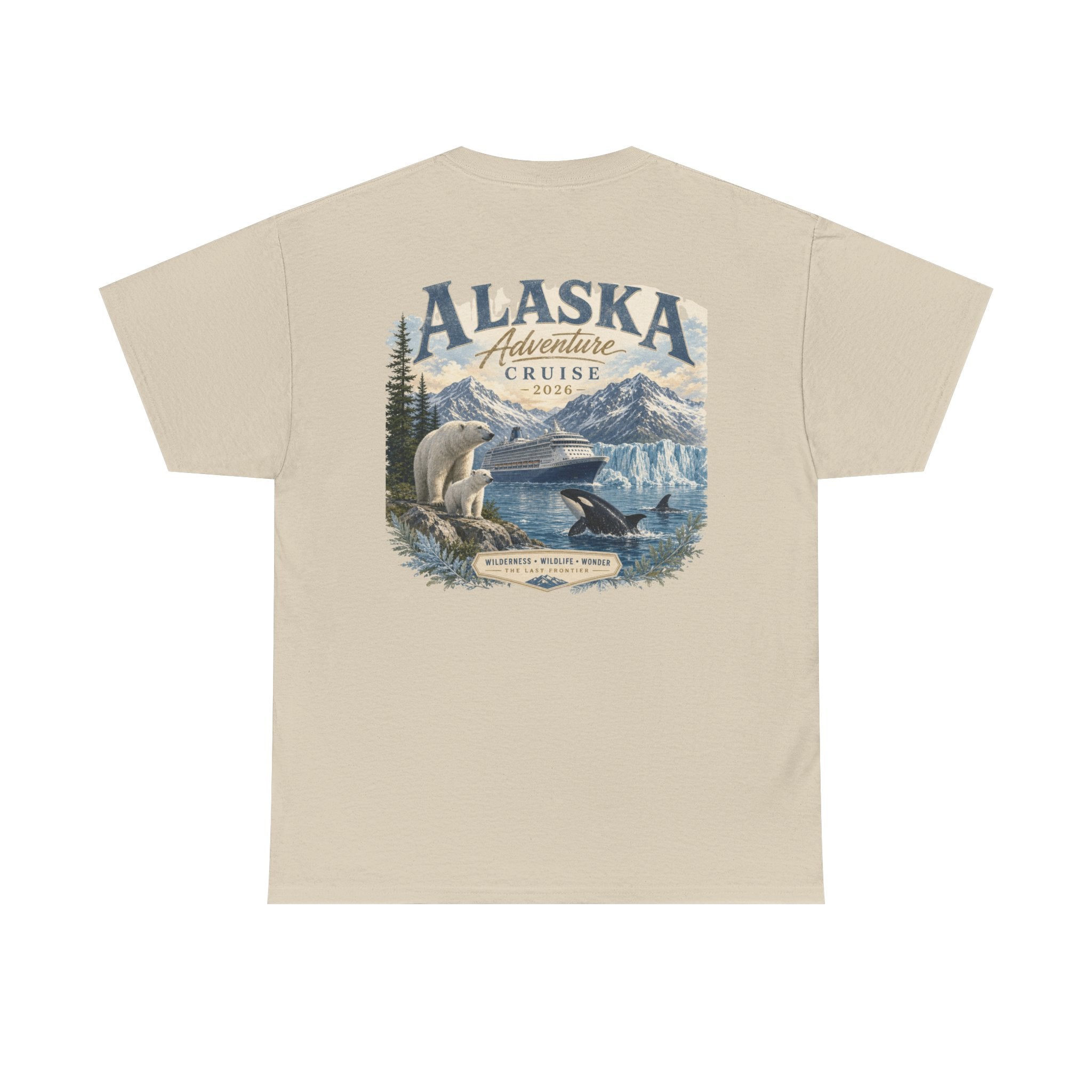Alaska Adventure Cruise T-Shirt — Polar Bears, Orca & Glacier Graphic Tee