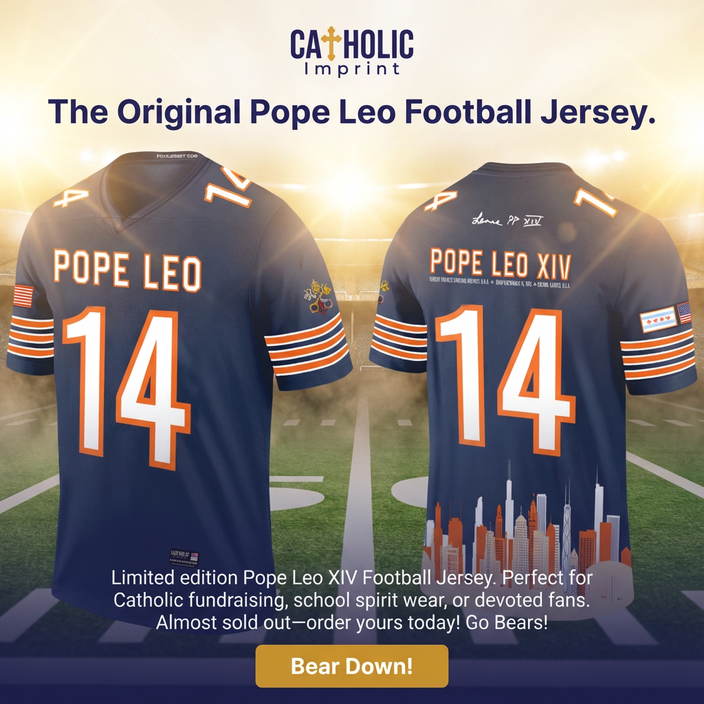Pope Leo XIV Chicago Fan Football Jersey