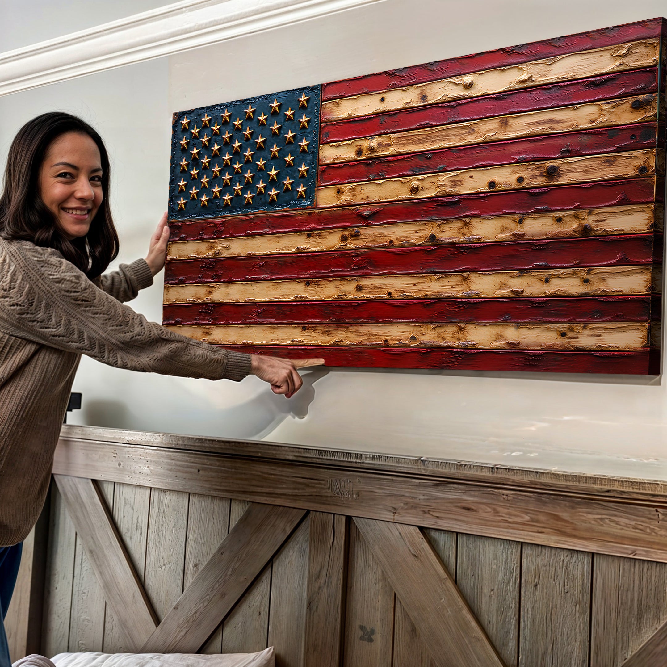 Old Glory American Flag Wall Art
