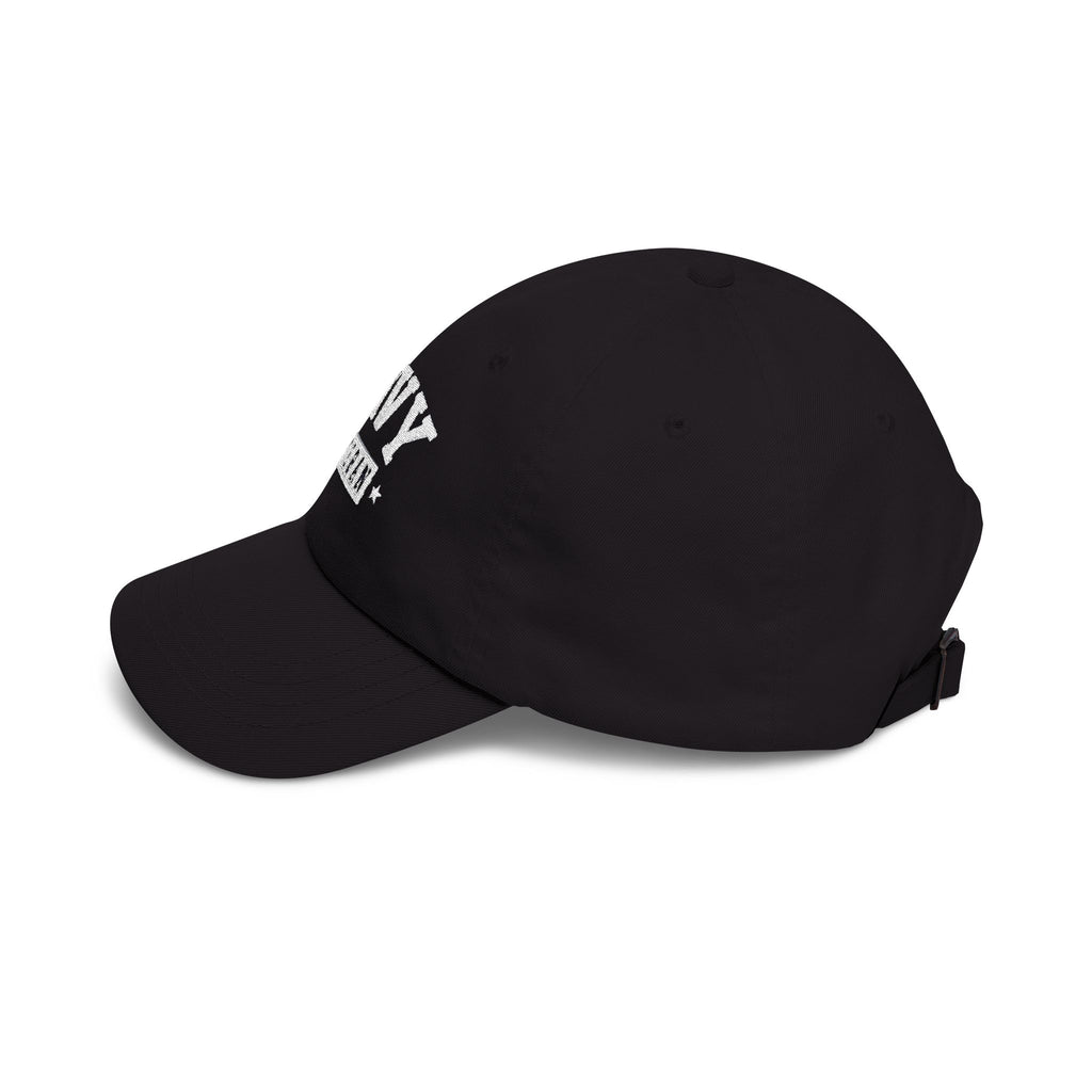 Navy Veteran Classic Dad Cap (Black)