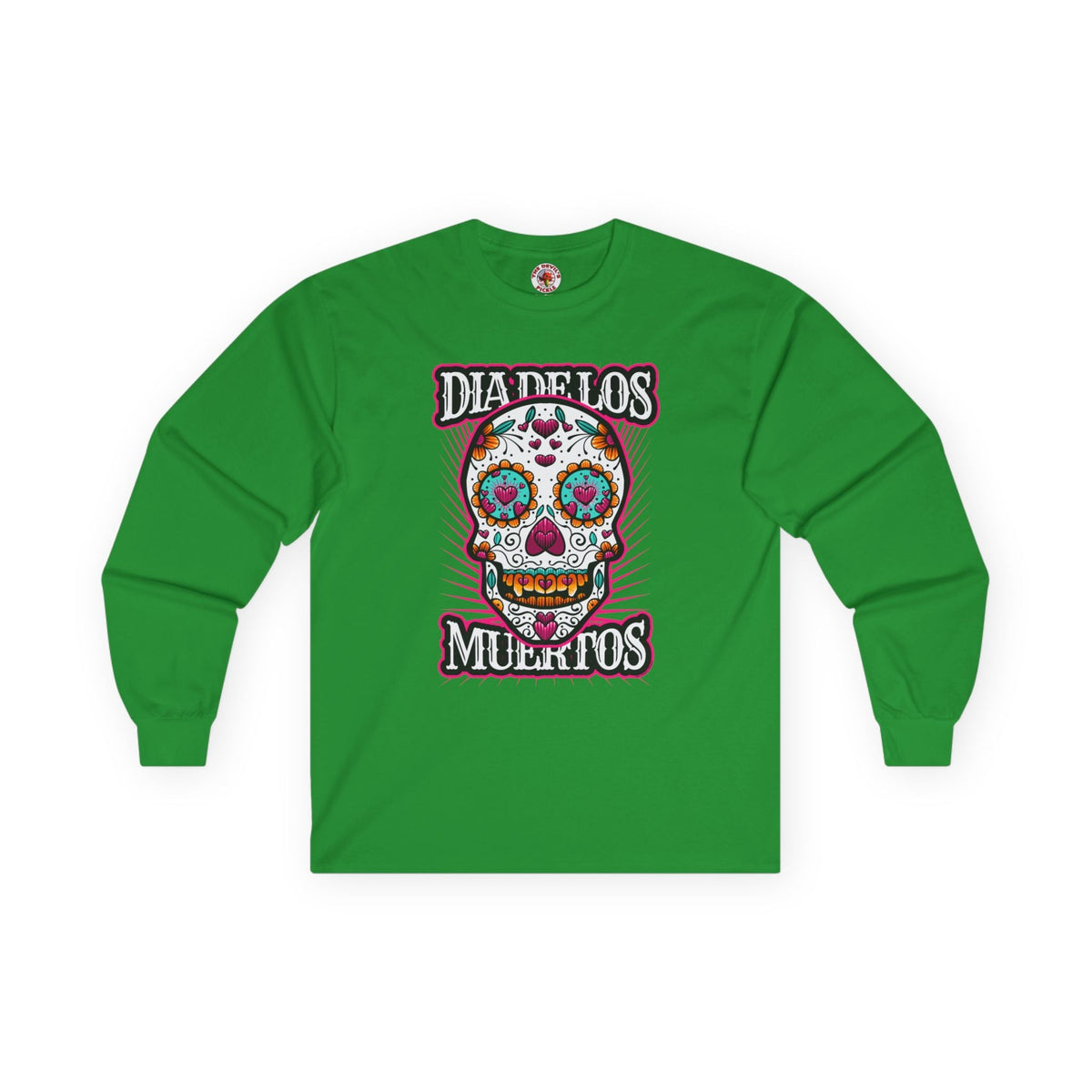 Dia De Los Muertos Skull Long Sleeve Tee