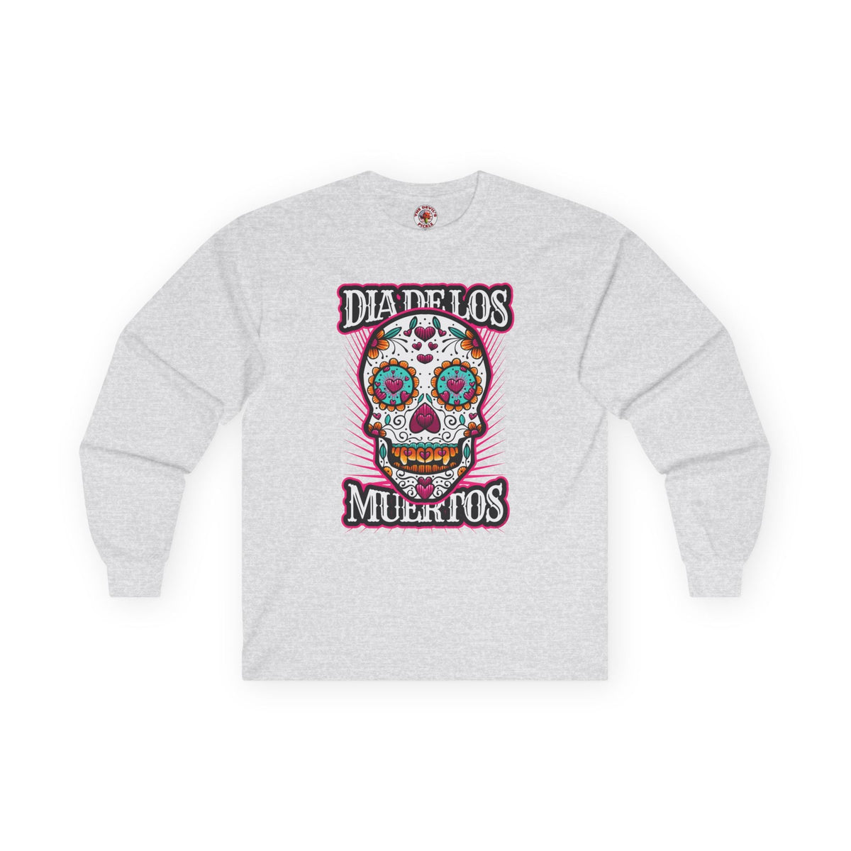 Dia De Los Muertos Skull Long Sleeve Tee
