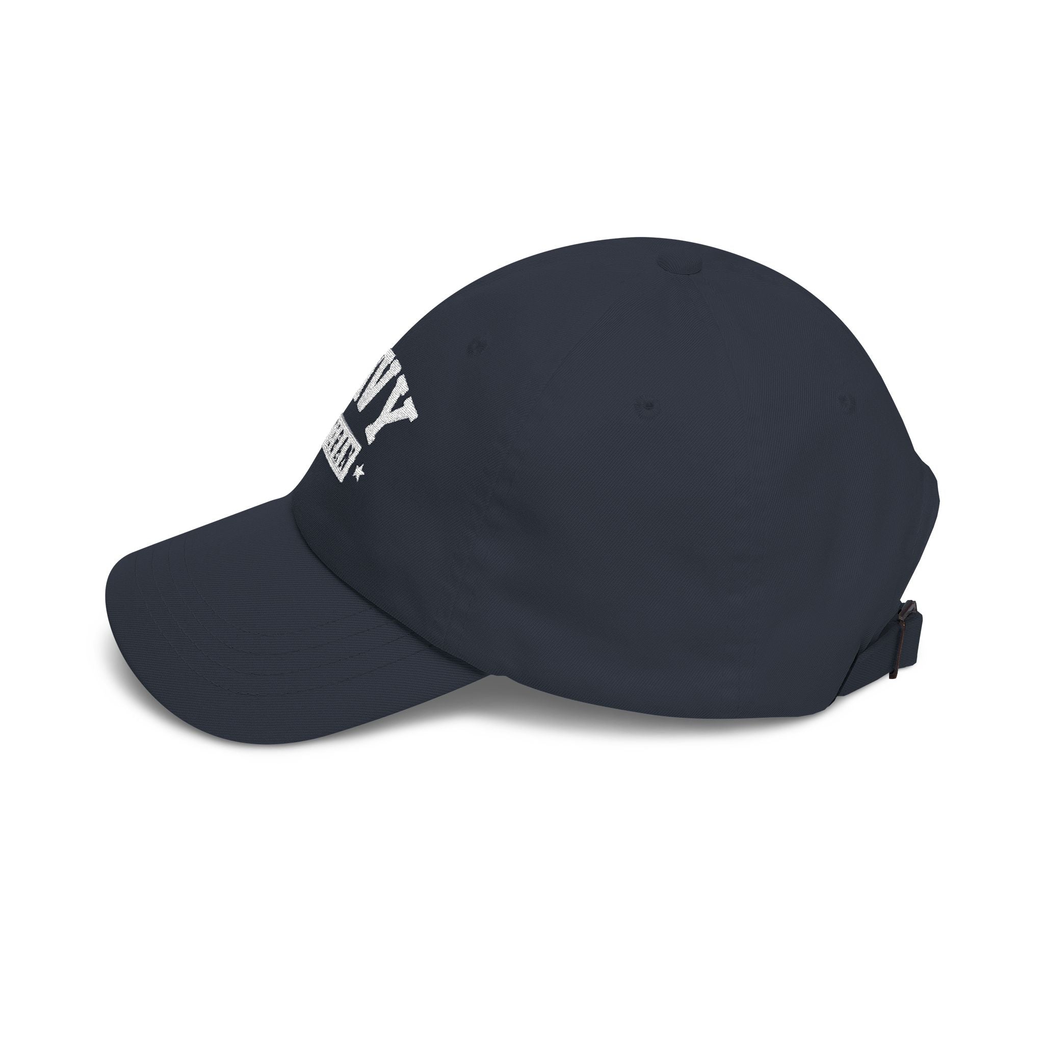 Navy Veteran Classic Dad Cap (Black)
