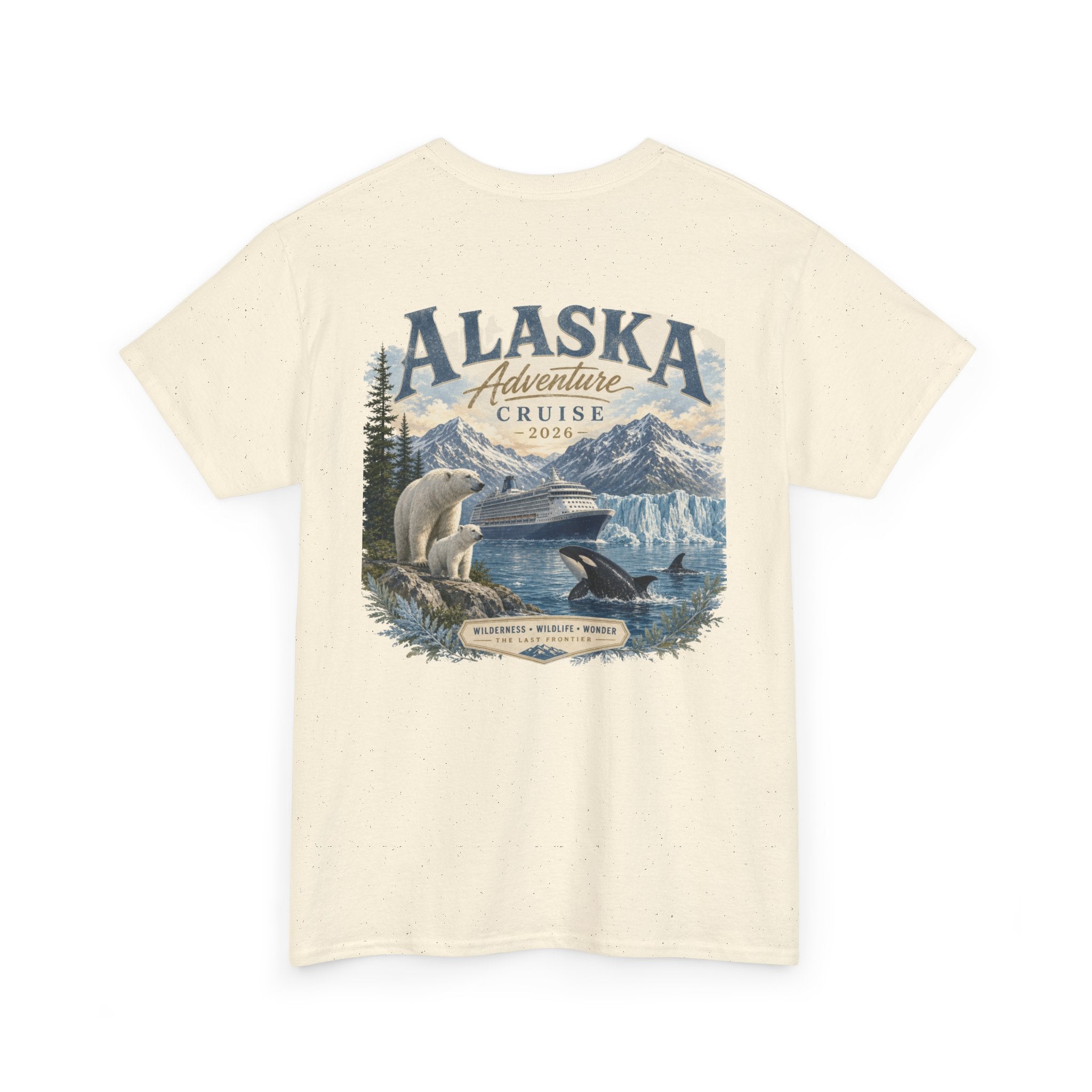 Alaska Adventure Cruise T-Shirt — Polar Bears, Orca & Glacier Graphic Tee