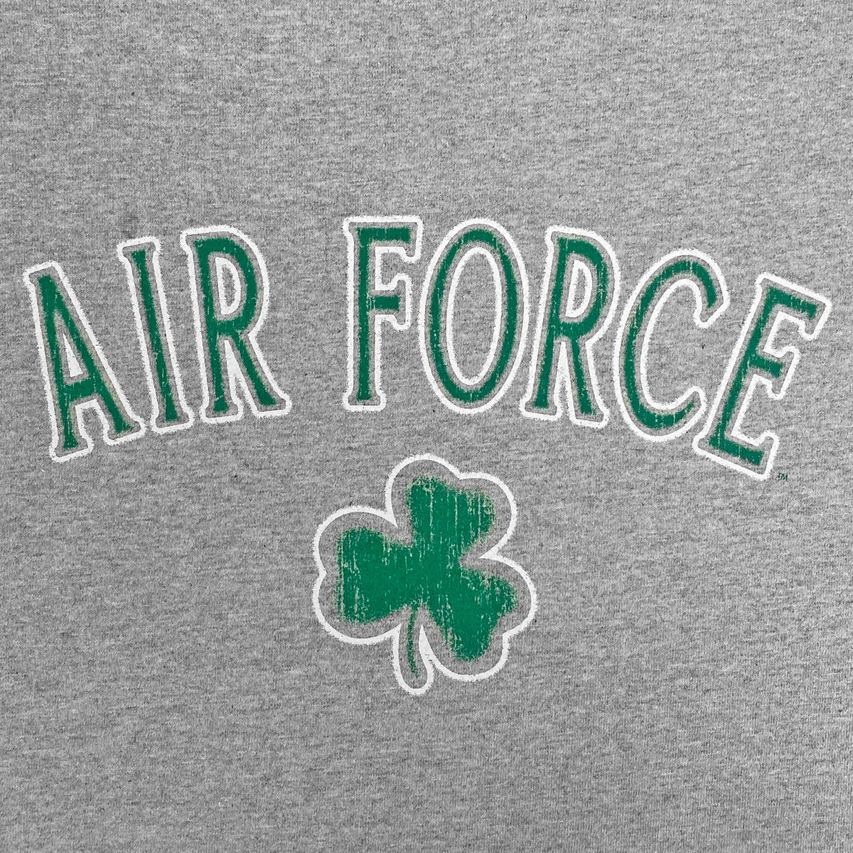 Air Force Distressed Shamrock T-Shirt (Grey)