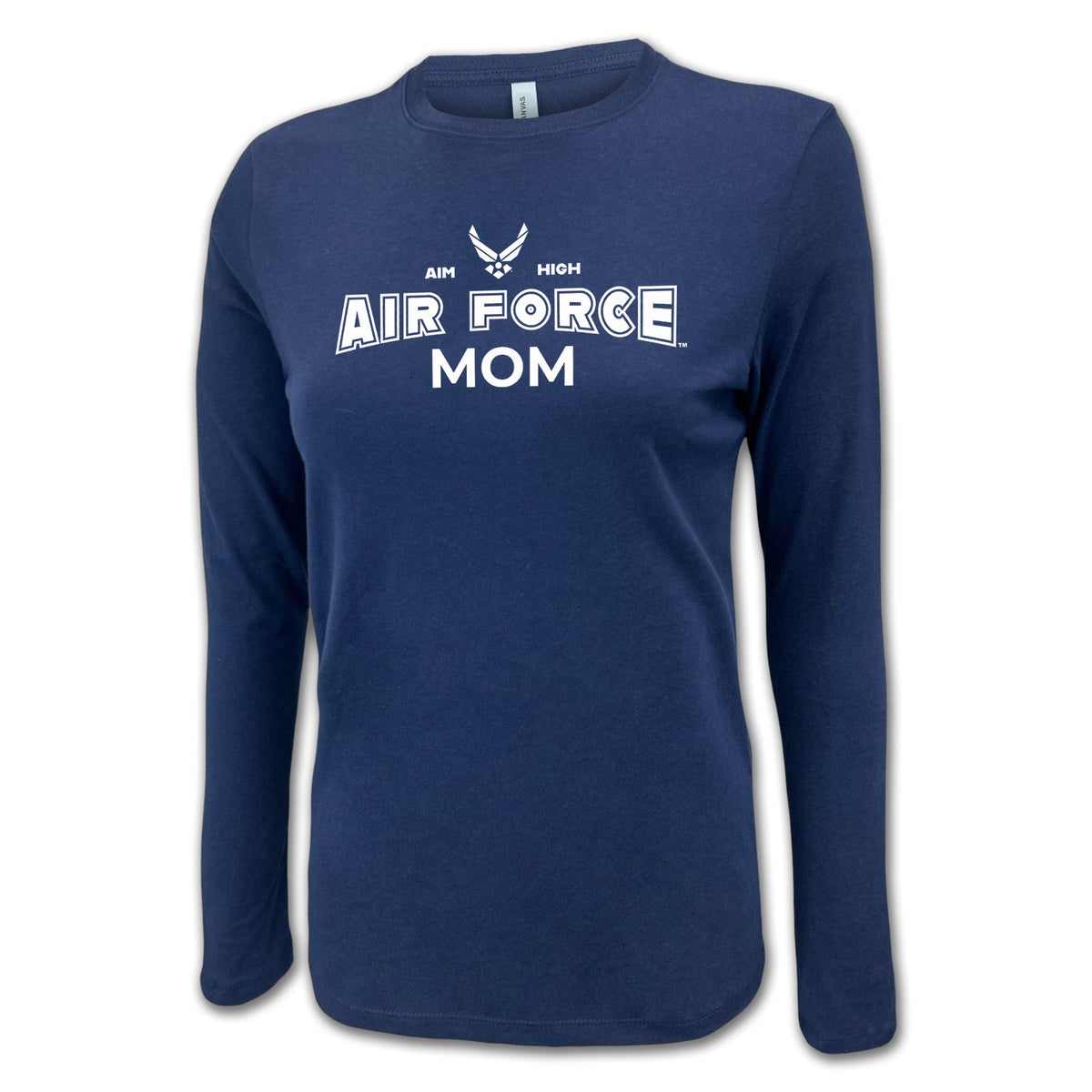 Air Force Mom Women's Long Sleeve T-Shirt (Navy)