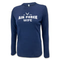 Air Force Wife Women's Long Sleeve T-Shirt (Navy)