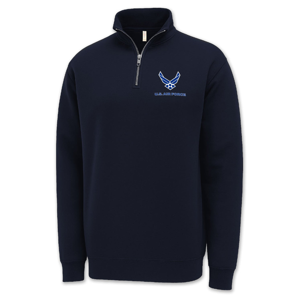 Air Force Wings Left Chest Logo 1/4 Zip (Navy)