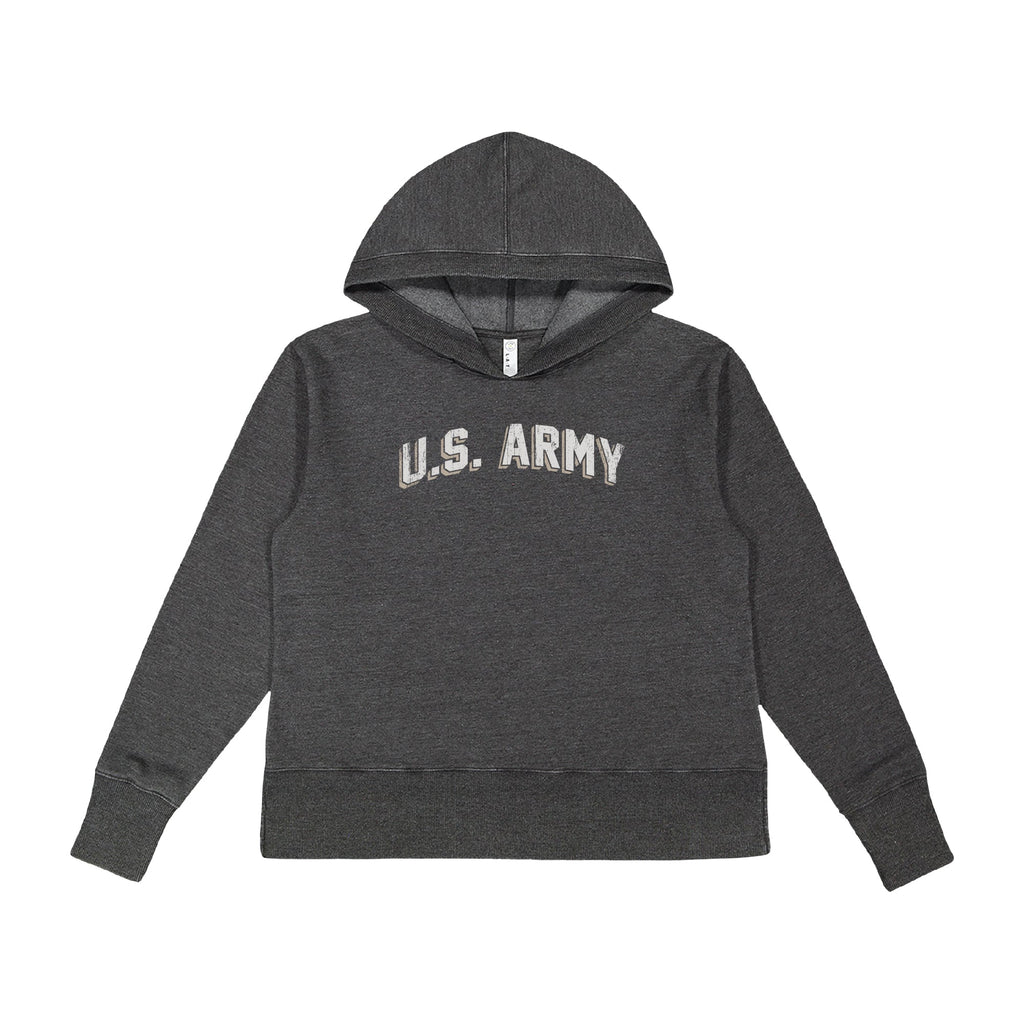 Army Ladies Distressed Arch Hood (Washed Black)