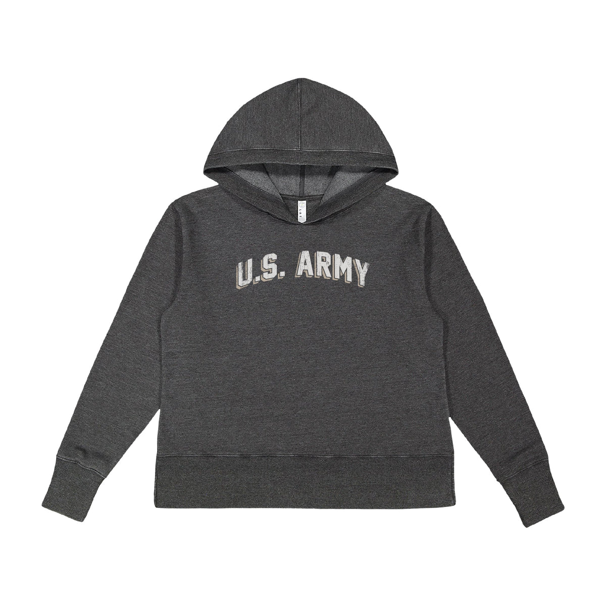 Army Ladies Distressed Arch Hood (Washed Black)