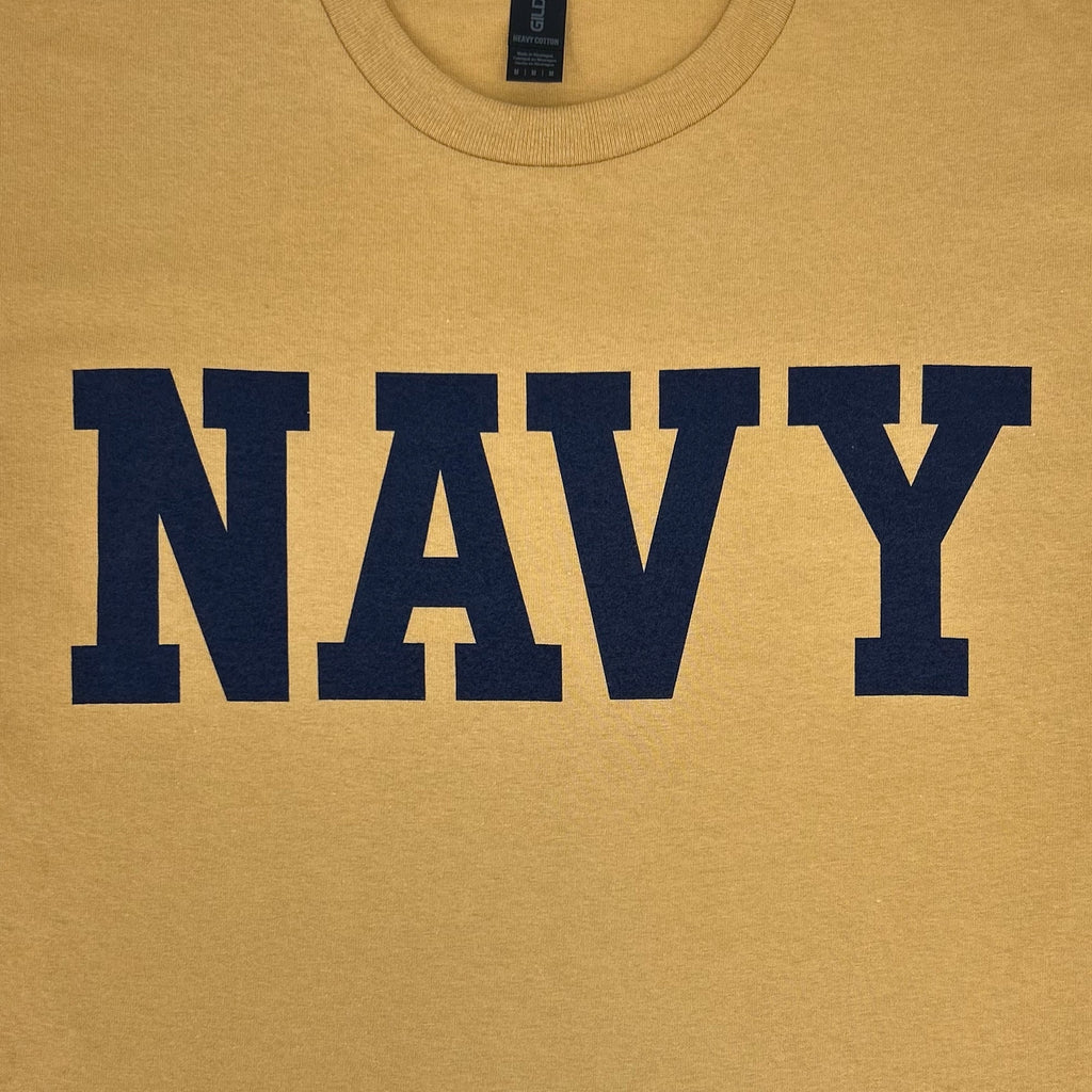 Navy Core T-Shirt (Old Gold)