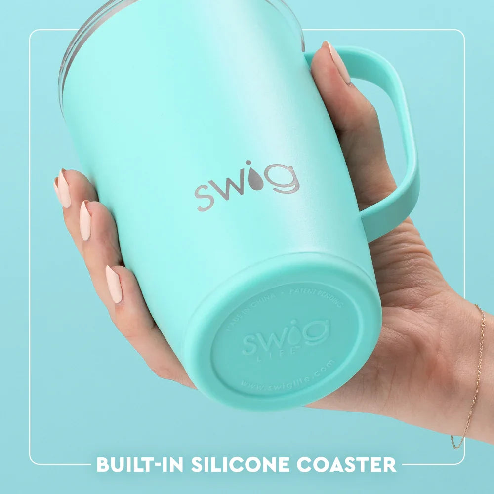 Wanderlust 18oz Insulated Travel Mug with Handle