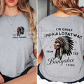 "Chief Pokalotatwat" Funny Adult Humor T-Shirt - Suggestive Pun Graphic Tee, Offensive Joke Tribal Name Shirt, Premium Heavyweight Unisex 100% Cotton Top, Crude Humor Gift for Men, Sarcastic Adult Wordplay Apparel