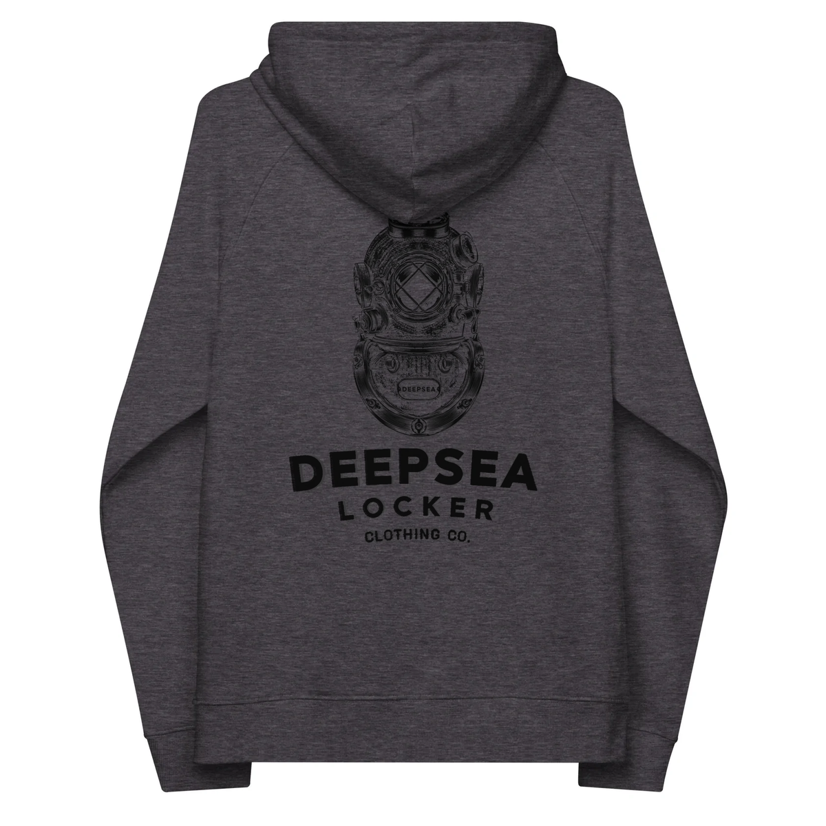DEEPSEA Locker / Made Under Pressure / Eco Raglan hoodie