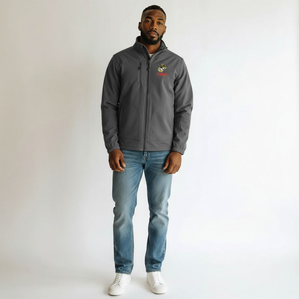 Marines Full Zip (Charcoal)