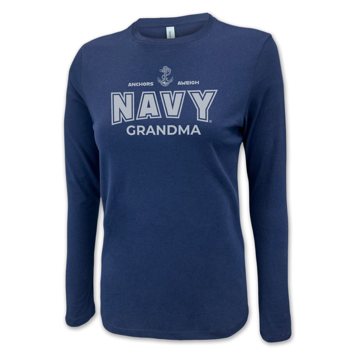 Navy Grandma Women's Long Sleeve T-Shirt (Navy)