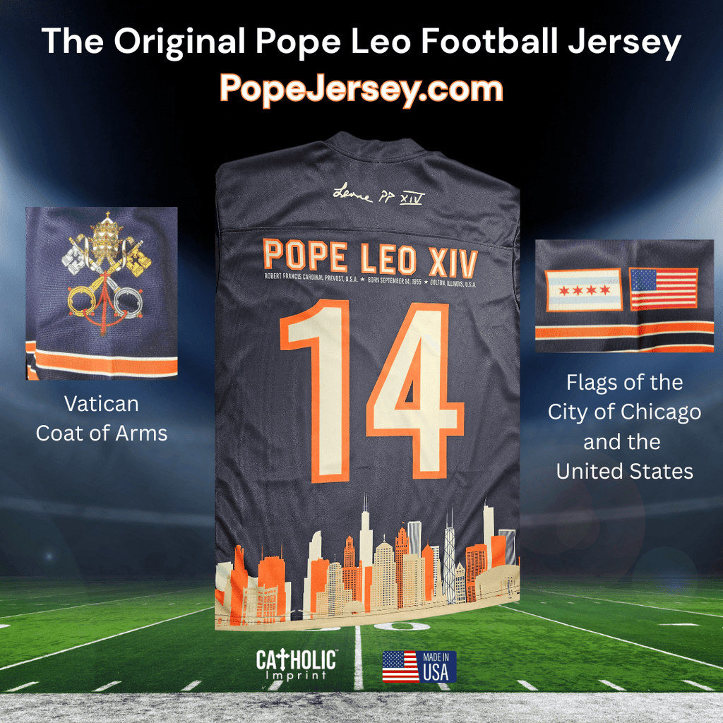 Pope Leo XIV Chicago Fan Football Jersey