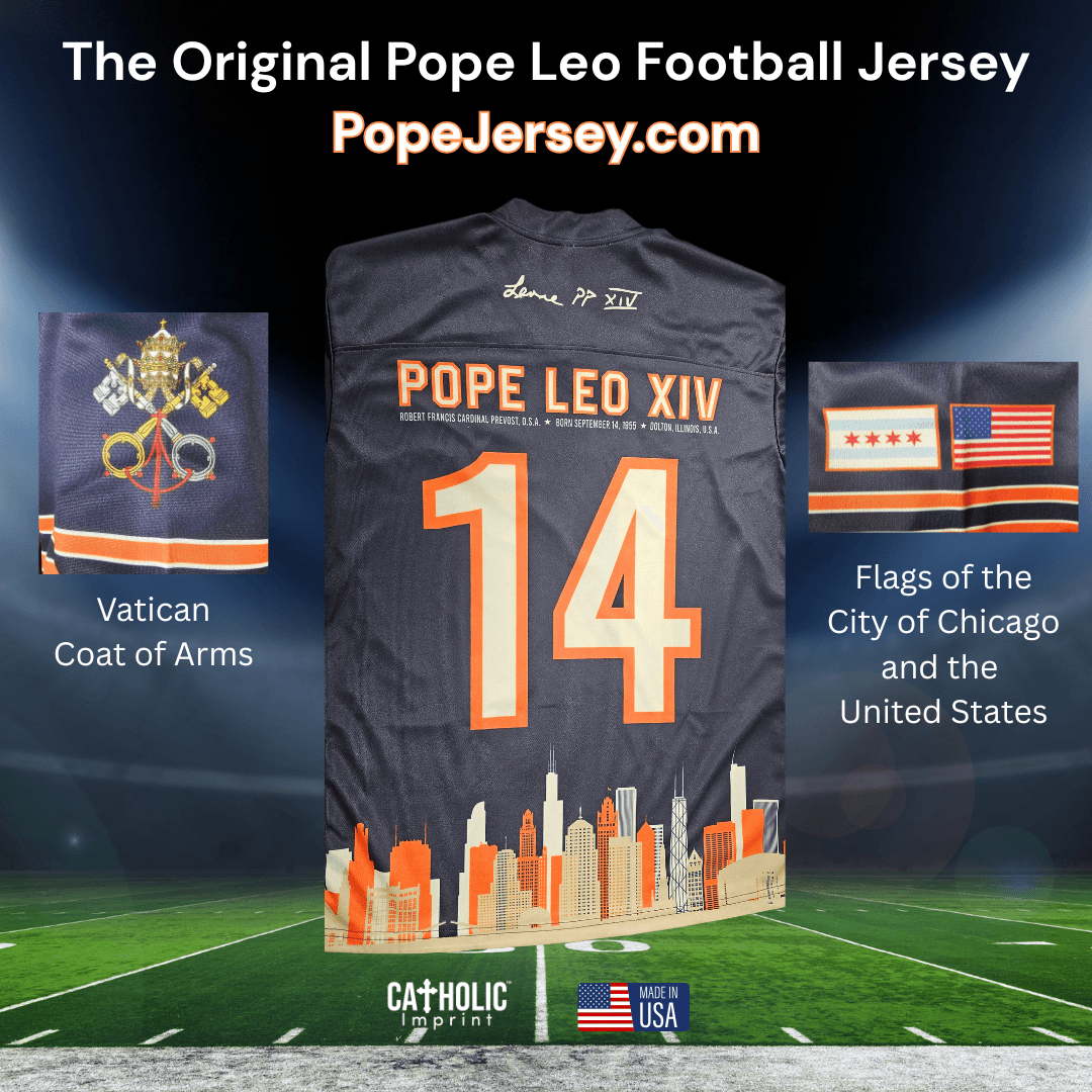 Pope Leo XIV Chicago Fan Football Jersey