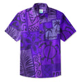LeosWare® Men's Hawaiian Shirt Short Sleeve Button-upBreathable & Quick-Dry Aloha Tiki Mood