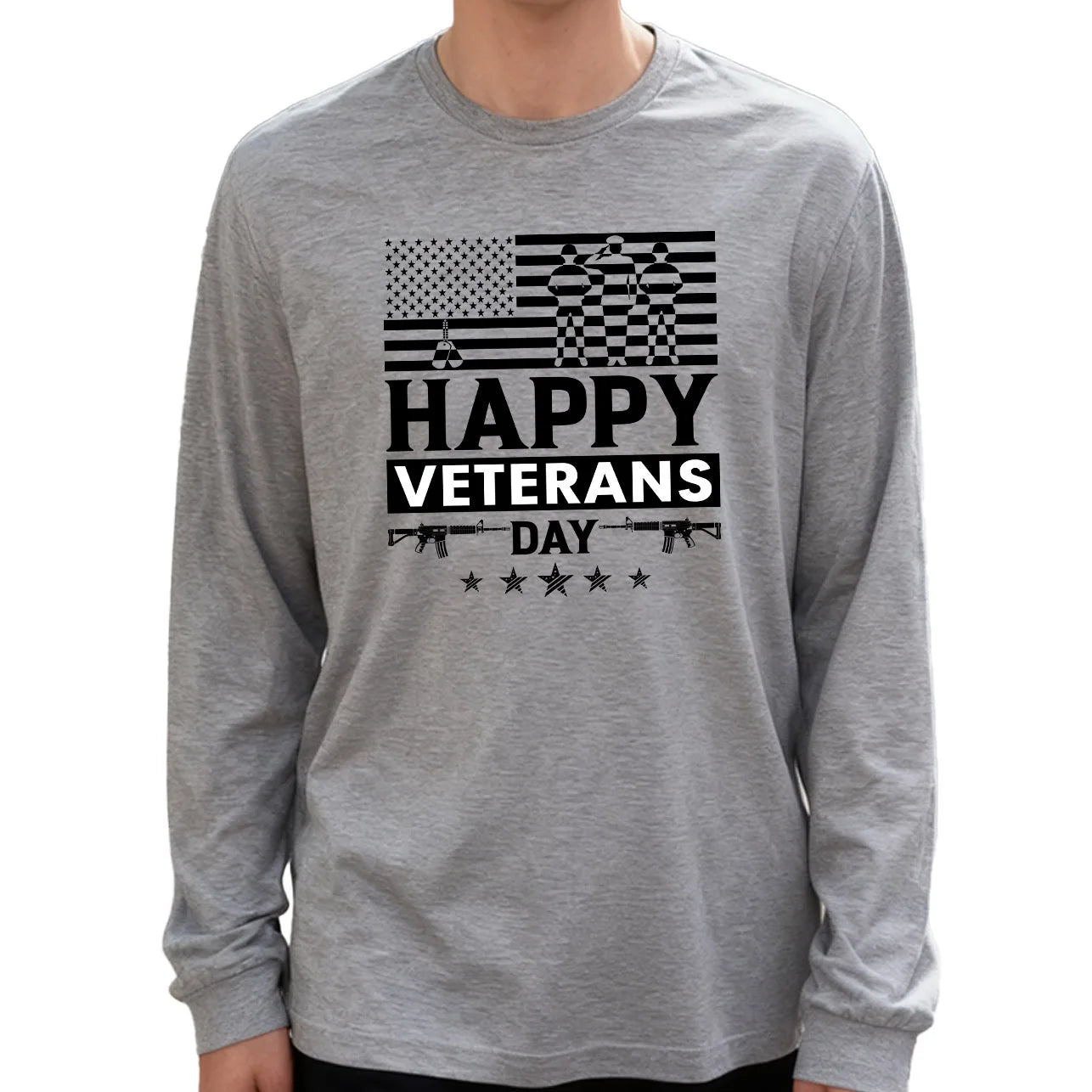 Happy Veterans Day Long Sleeve
