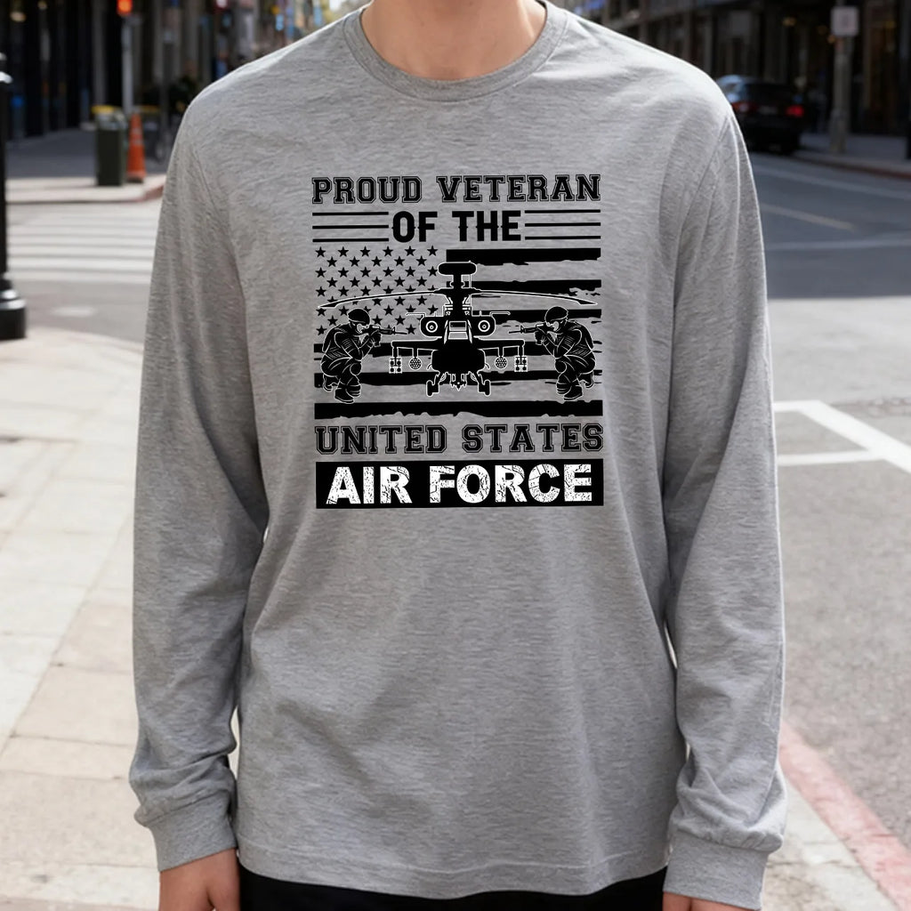 Proud Veteran Long Sleeve