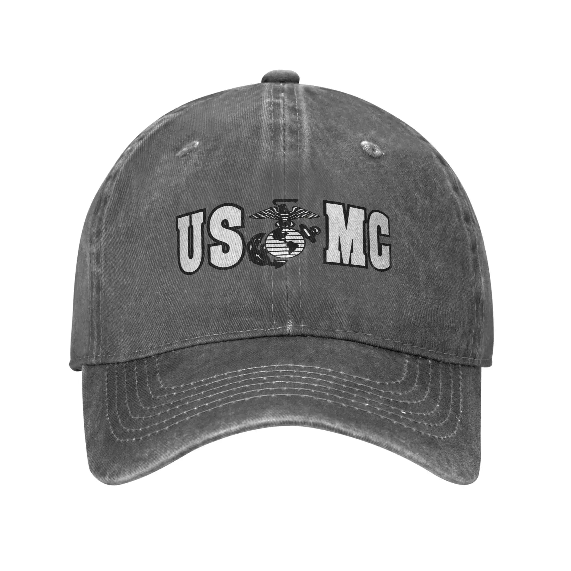 USMC Veteran Distressed Cap