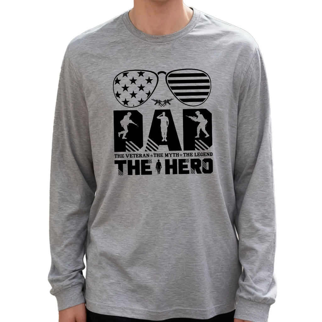 Dad the Veteran Long Sleeve