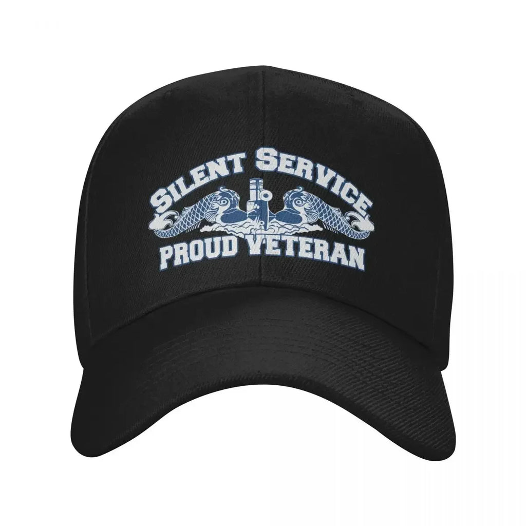 Silent Service - Proud Veteran Baseball Cap New In The Hat Winter hat Big Size Hat Christmas Women Beach Fashion Men's