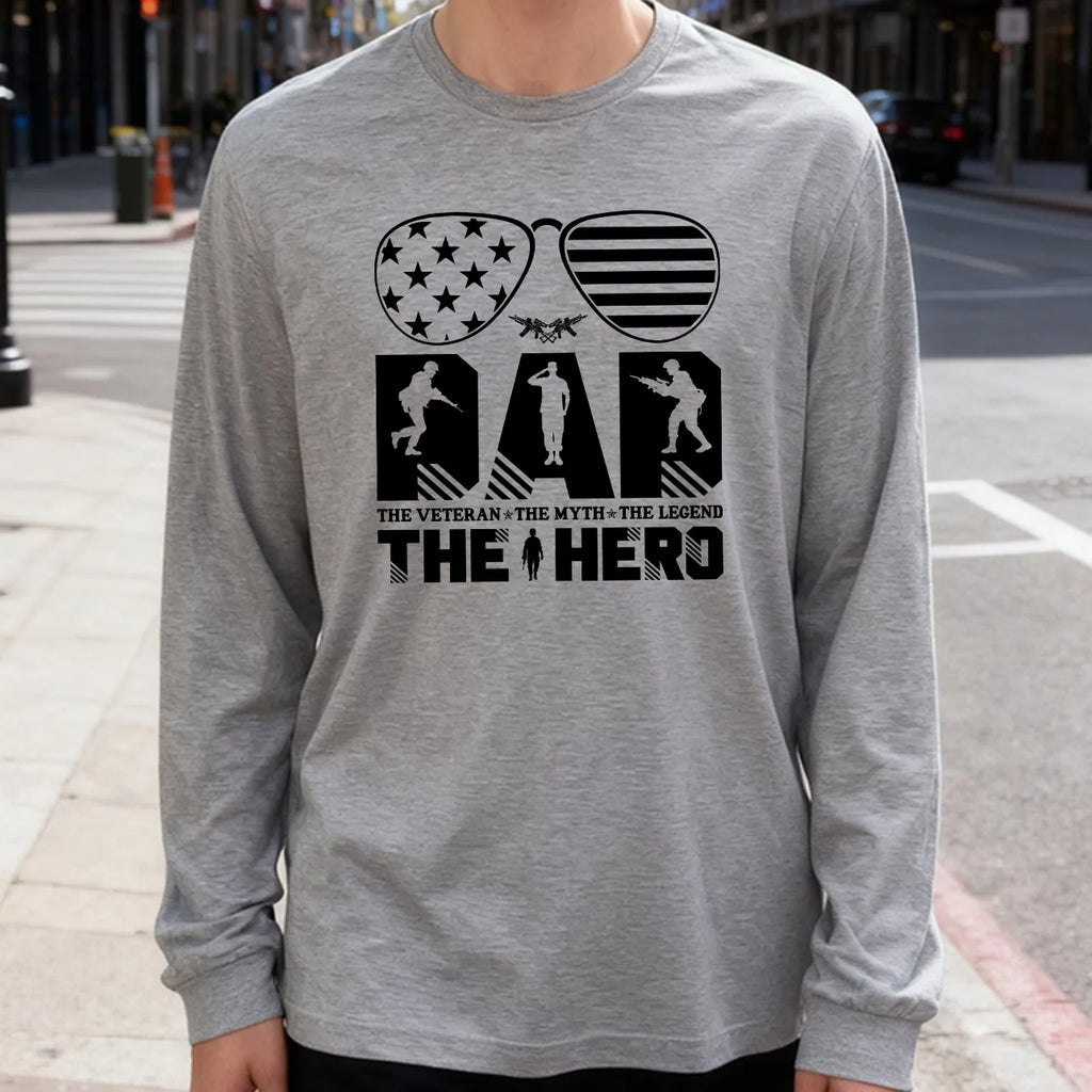 Dad the Veteran Long Sleeve