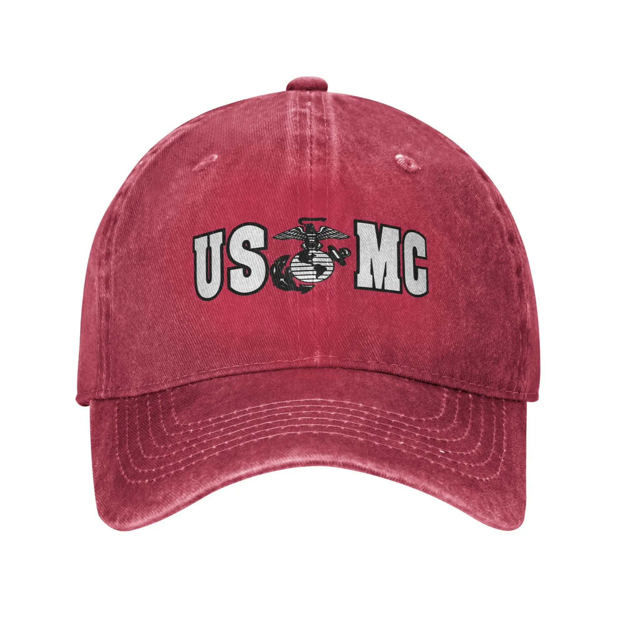 USMC Veteran Distressed Cap