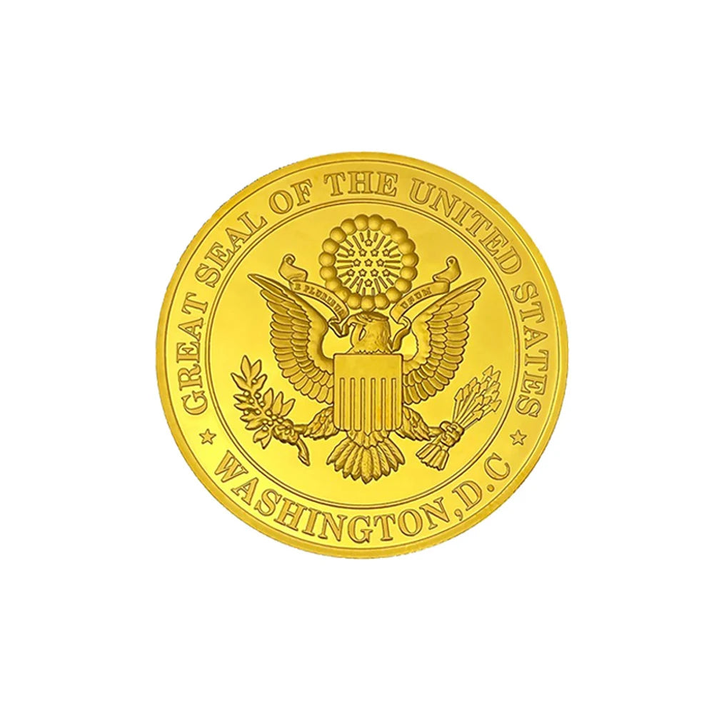 New U.S. NAVY Gold Plated Coin US Navy 250th Commemorative Coins Inciuding Honor Courage Commitment Metal Medal Collection Gift