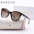 BARCUR Women’s Transparent Fashionable Cat Eye Sunglasses – Polarized UV400 Gradient Lenses for Summer Travel Party & Vacation – Comfortable Durable Best Gift Idea