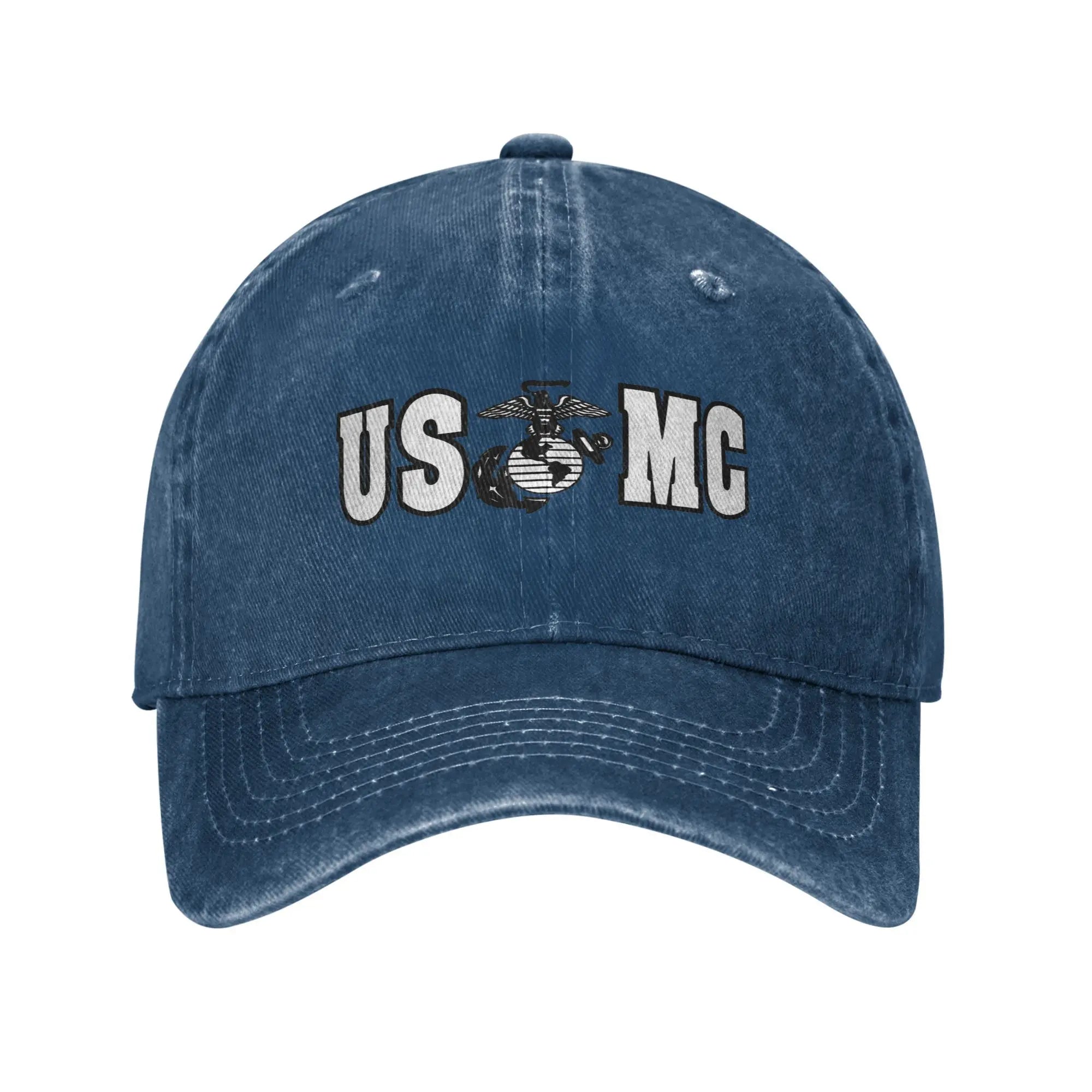 USMC Veteran Distressed Cap