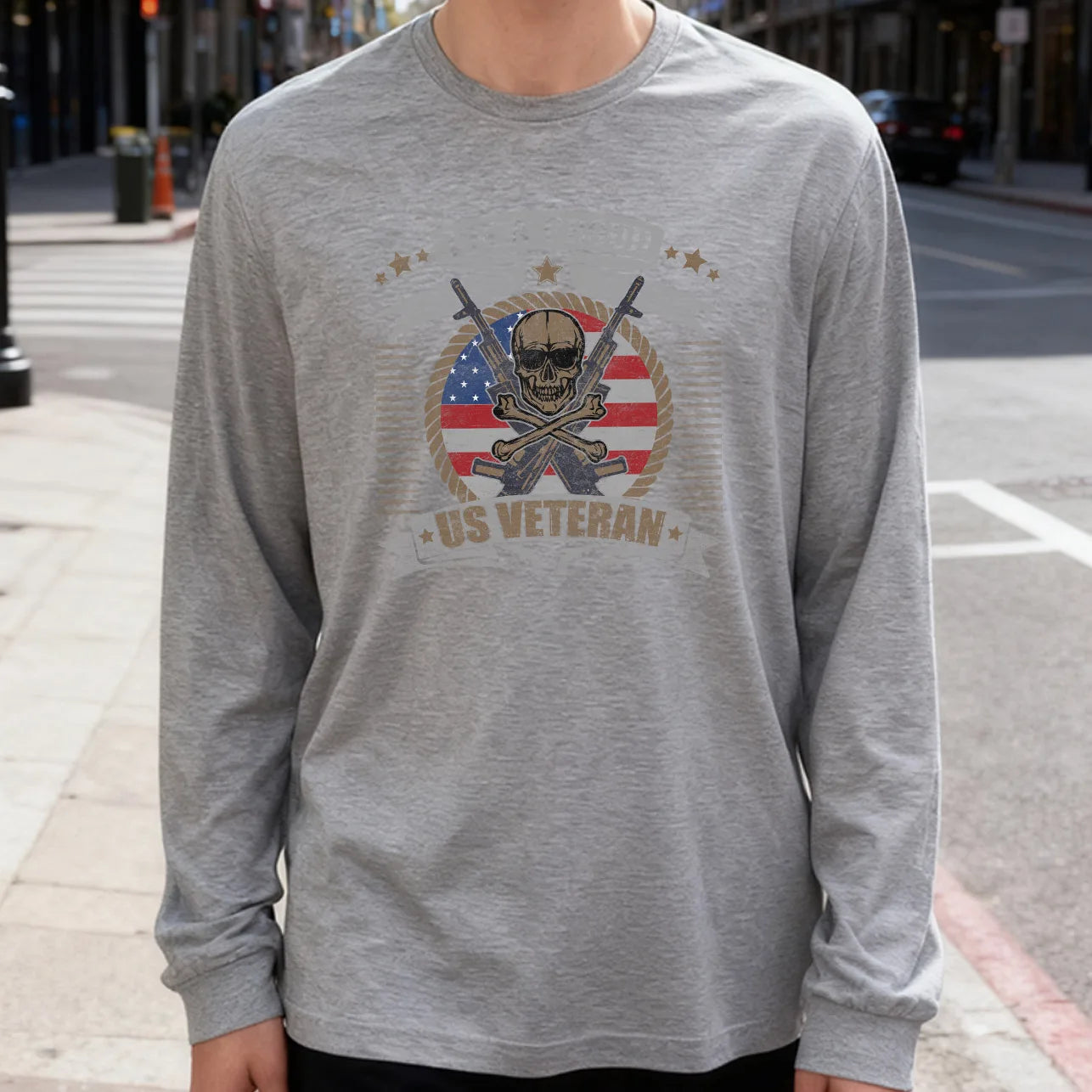 Proud American Veteran Long Sleeve
