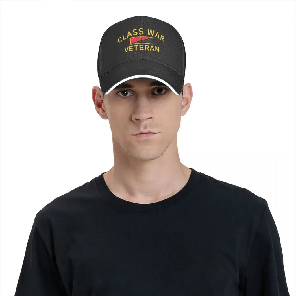 Class War Veteran Cap Fashion Casual Baseball Caps Adjustable Hat Hip Hop Summer Unisex Baseball Hats Customizable Polychromatic