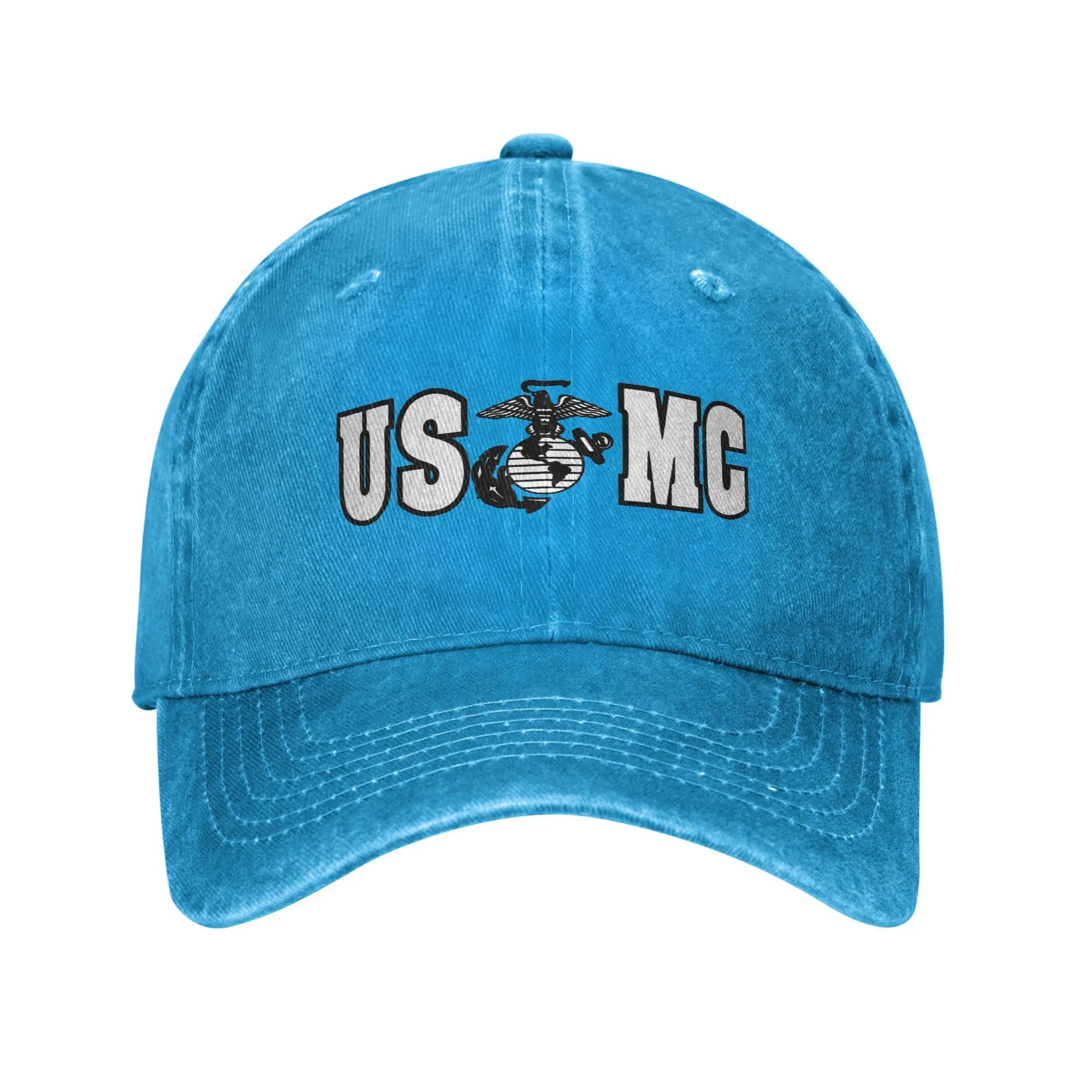 USMC Veteran Distressed Cap