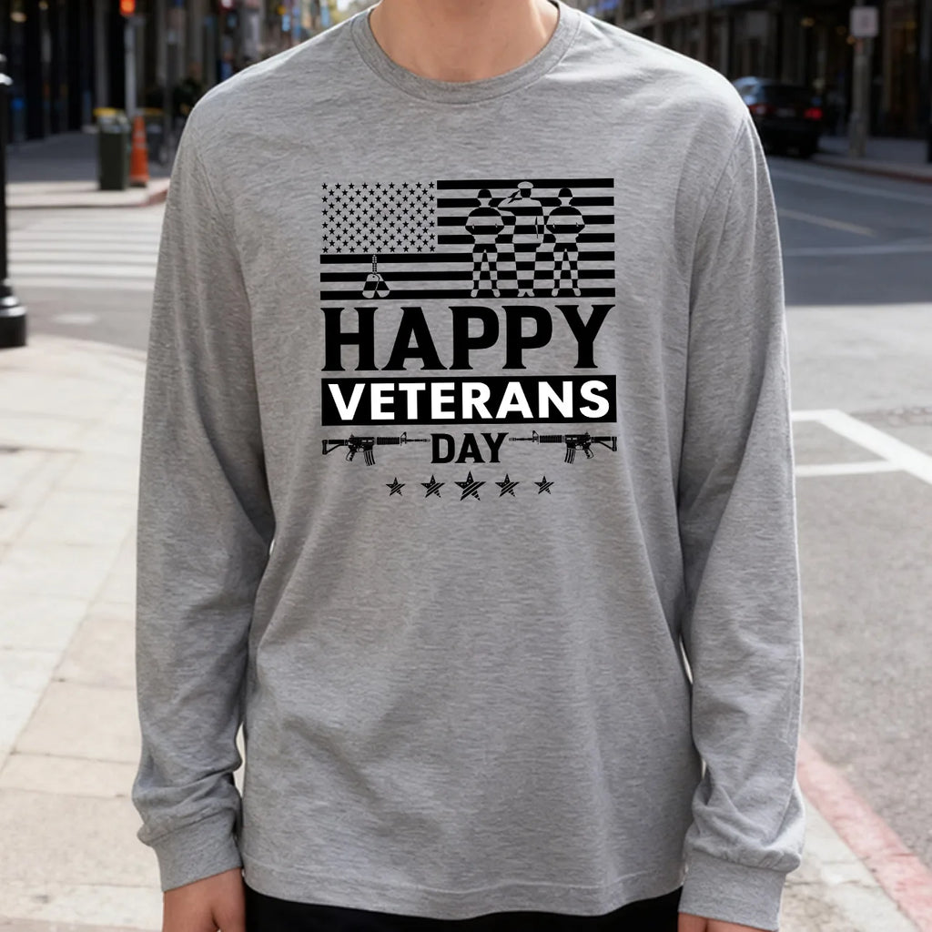 Happy Veterans Day Long Sleeve