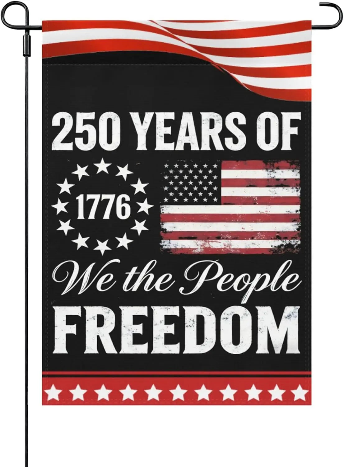 1776-2026 250 Years Commemorative Garden Flag USA Patriotic Double-Sided Eagle Banner, 250th Anniversary Decor, 12 x 18 Inc LLO