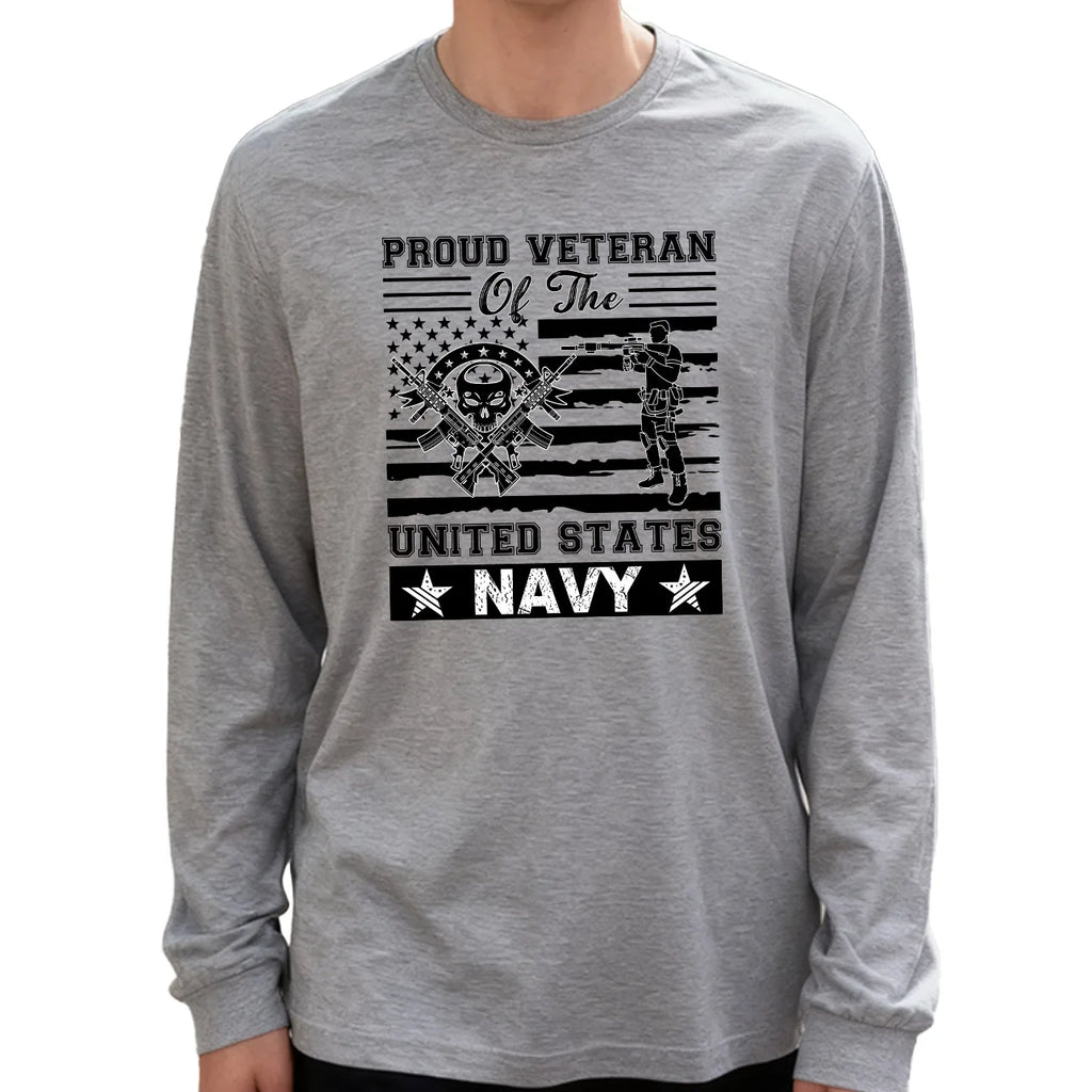 Proud Navy Veteran Long Sleeve