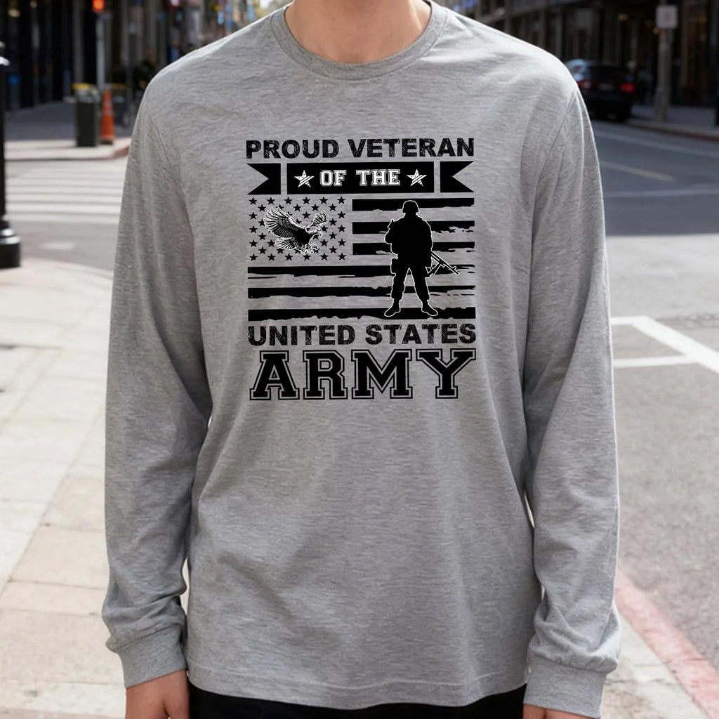 Proud Army Veteran Long Sleeve